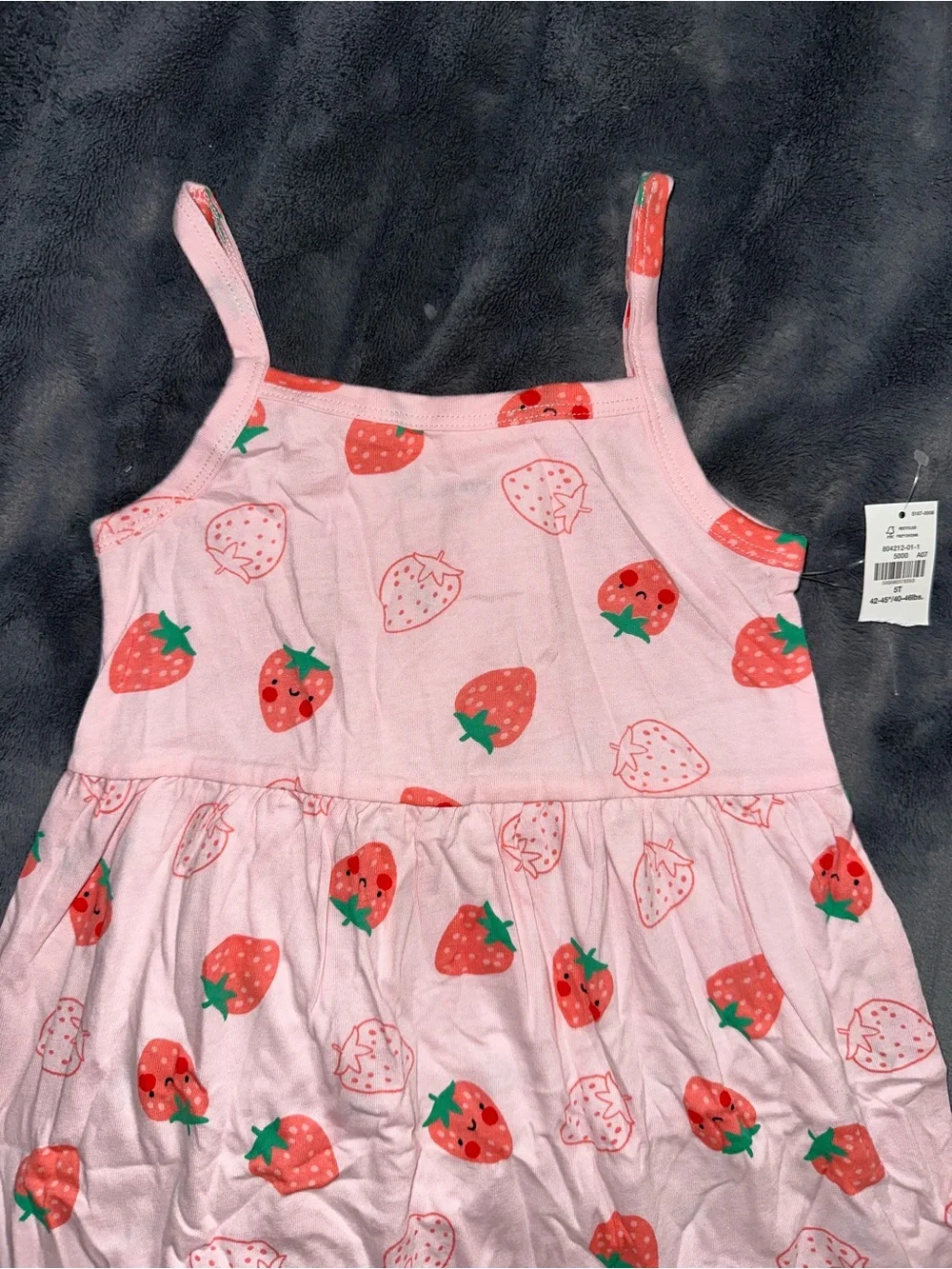 Old Navy toddler girl Pink Strawberry Print Sundress